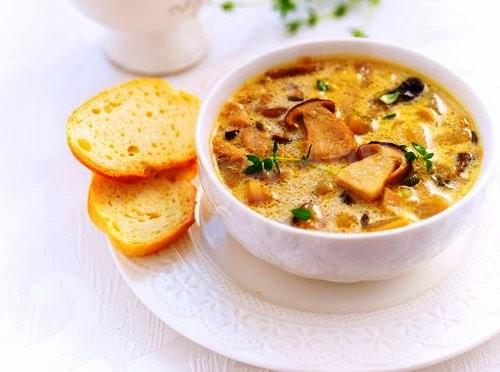 Рецепт приготовления супа-пюре из белых грибов и сливок с пошаговыми фотографиями - 1000.menu