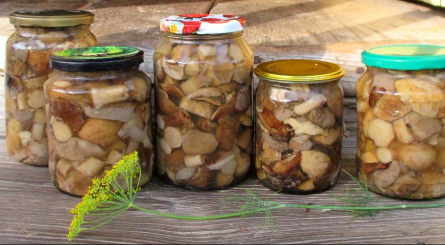 Маринованные грибы в банке, пошаговый рецепт и фото