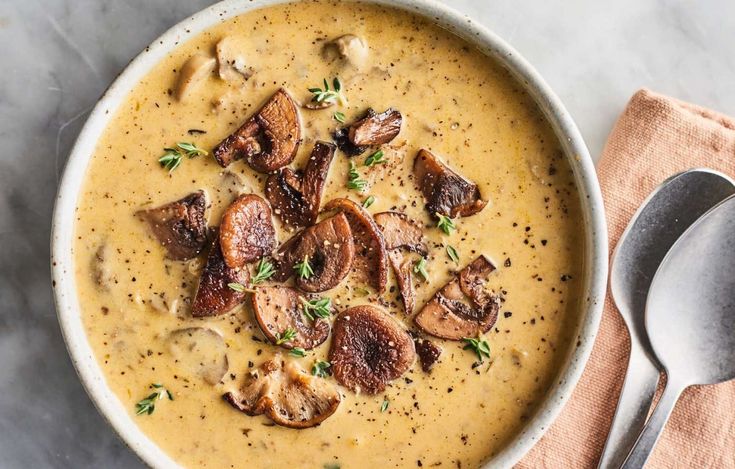 Грибной суп со сливками - шаг приготовления и фотографии - INMYROOM FOOD | Recipe | Food, Delicious Food, Mushroom Soup