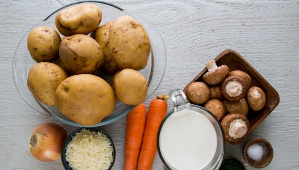 Картофель с грибами в горшочке рецепт