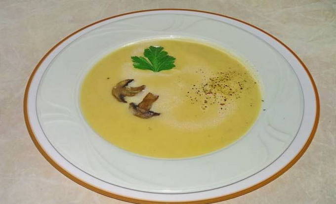 Как приготовить грибной суп-пюре из свежих шампиньонов со сливками