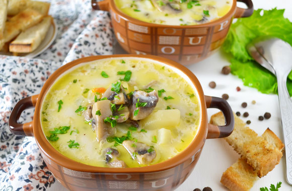 Сырный суп с грибами пошаговый быстрый и простой рецепт от Юлии Косич