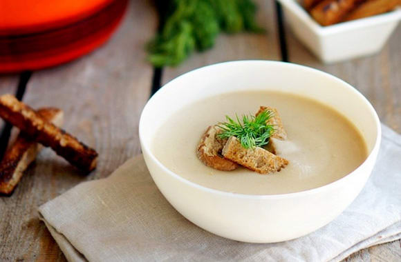 Сливочный суп из опят от Екатерины Лыфарь