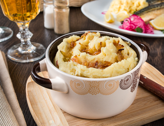 Рецепт приготовления картофельного пюре с сыром и луком с пошаговыми фотографиями на нашем блоге Вкусной