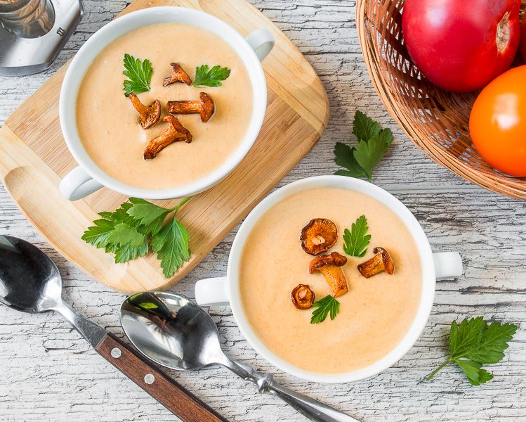 Крем-суп из грибов лисичек рецепт с пошаговыми фотографиями на Tasty Blog