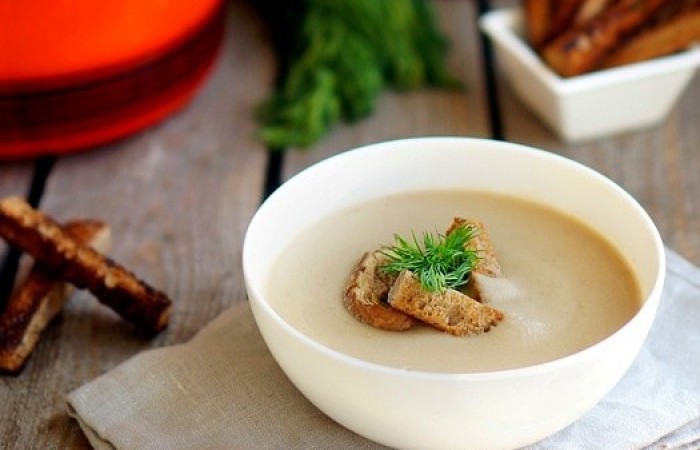 Крем-суп с сушеными грибами - пошаговый рецепт с фото