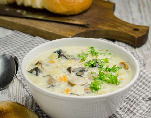 Французский суп из белых грибов, подробное приготовление с фото