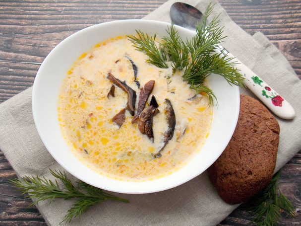 Сырный суп с сушеными грибами - пошаговый рецепт с фото на Повар.ру