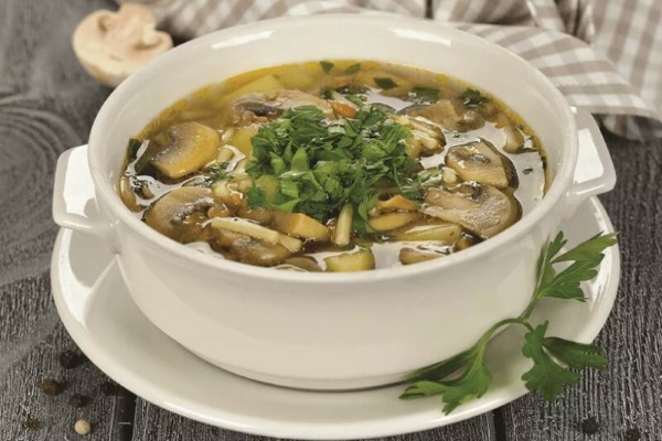 Замороженный грибной суп с картофелем. Рецепт