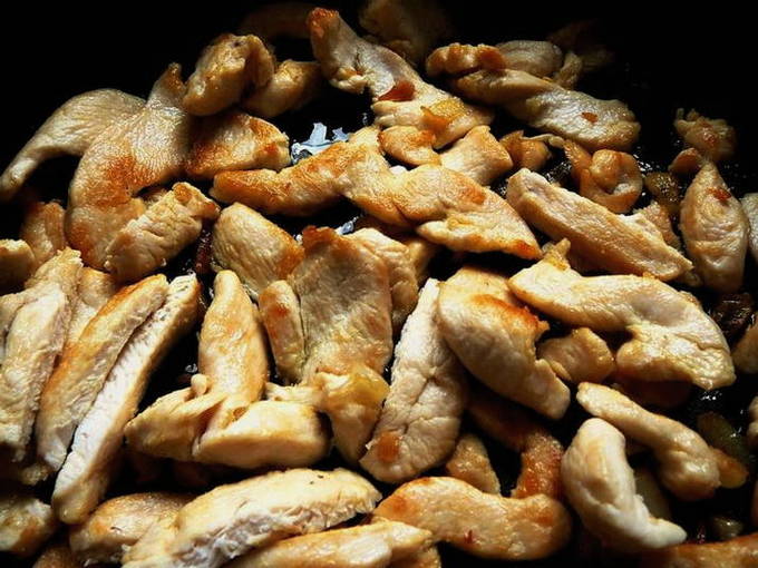 Рецепты жульена с курицей, грибами и сливками