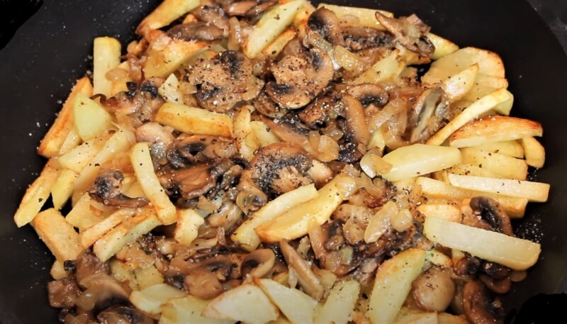 приправы для жареных грибов и картофеля
