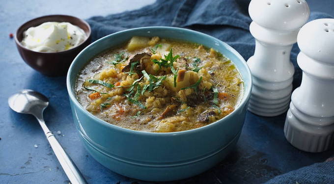 11 простых рецептов грибного супа с ячменем