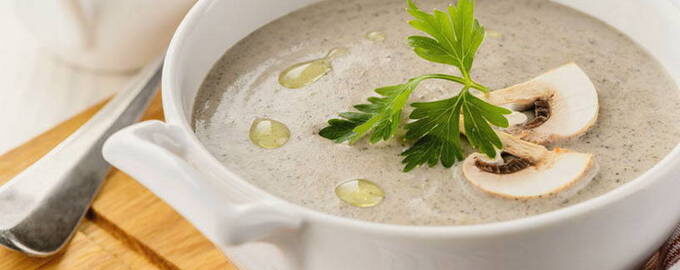 Грибной суп со сливками - 10 пошаговых рецептов
