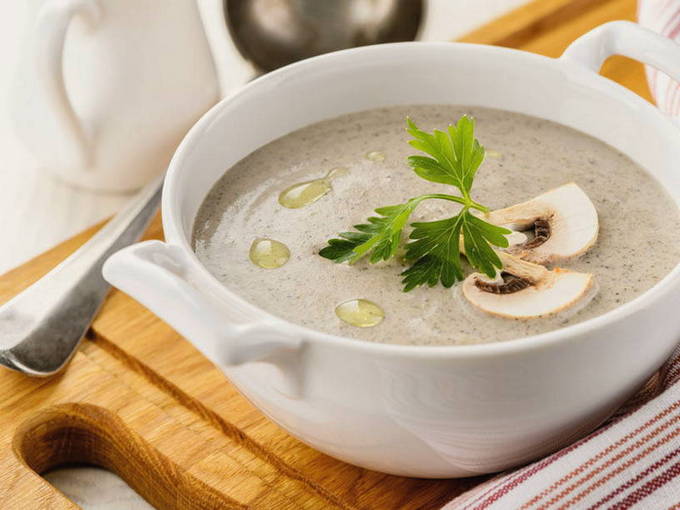 Как приготовить грибной суп с кремом из свежих грибов и сливок