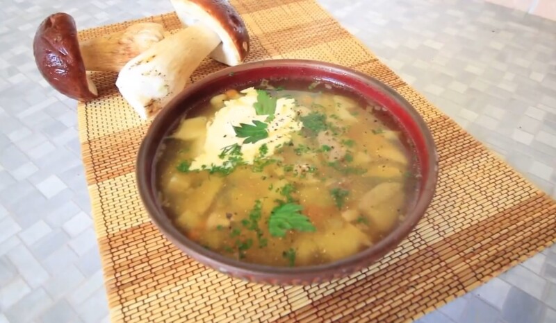 Грибной суп с белыми грибами - классический рецепт