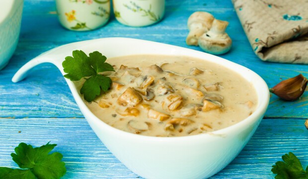 Сливочный соус с грибами, пошаговый рецепт с фото