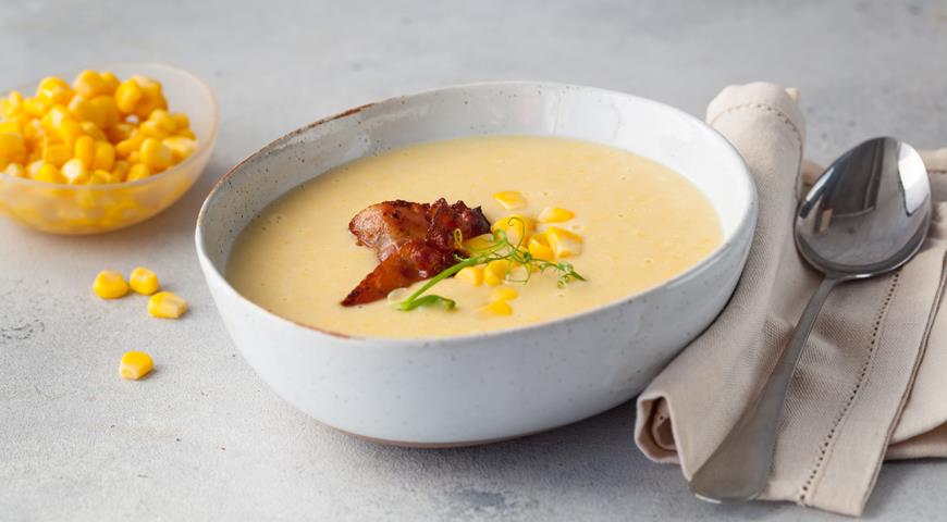 Кукурузный суп со сливками, пошаговый рецепт с фотографиями