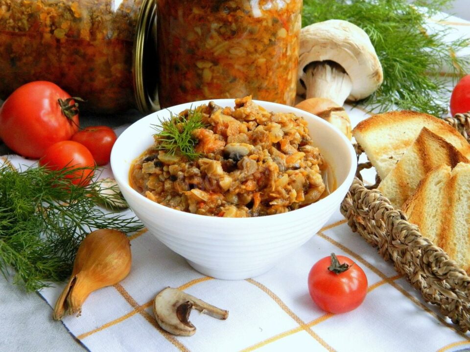 Весенняя грибная икра на зиму рецепт с пошаговым фото - 1000.menu