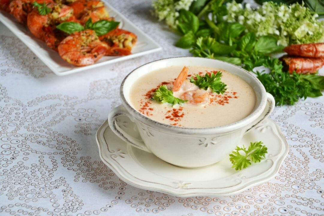 Крем-суп из креветок - пошаговый рецепт с фото и видео - 1000.menu
