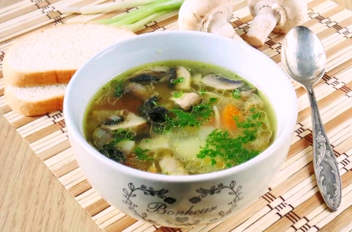 Грибной суп с шампиньонами: как приготовить суп из свежих грибов
