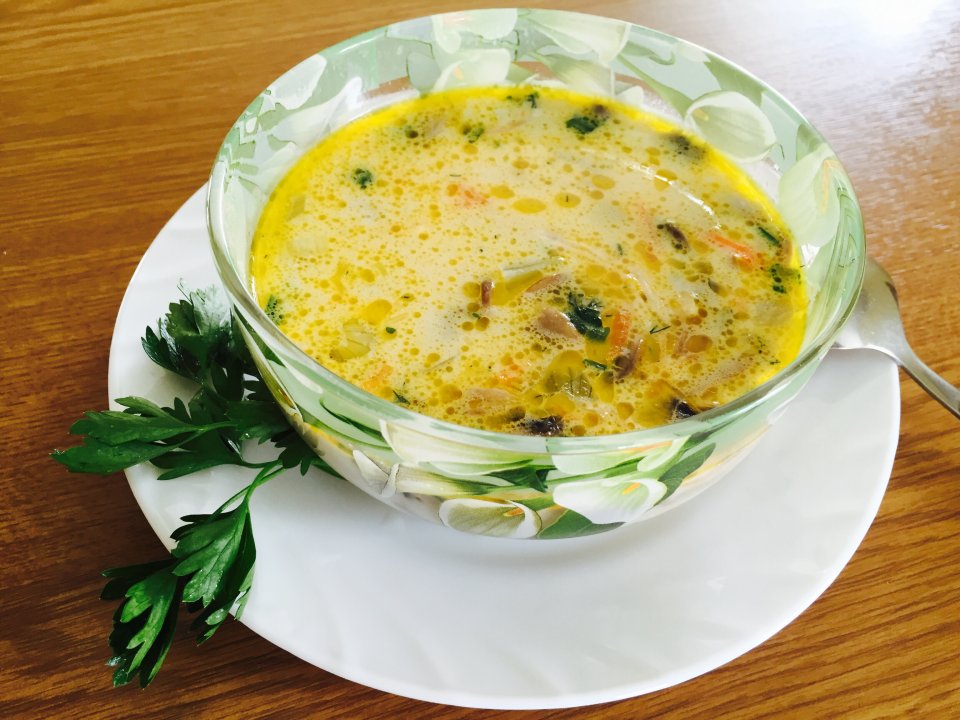 Сливочный суп с курицей и грибами - рецепт с фотографиями - Patee. Рецепты