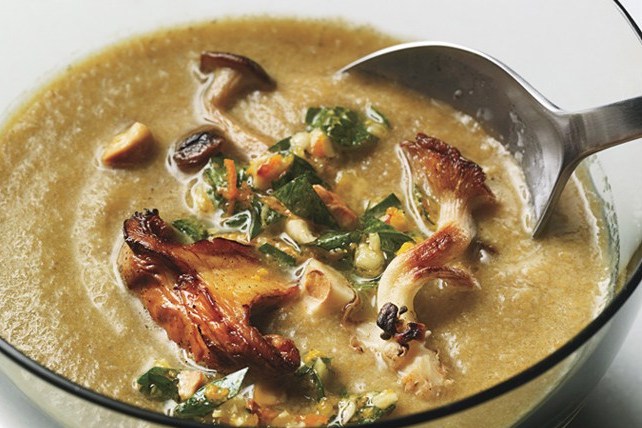 Грибной суп с соусом гремолата рецепт - европейская кухня: супы.