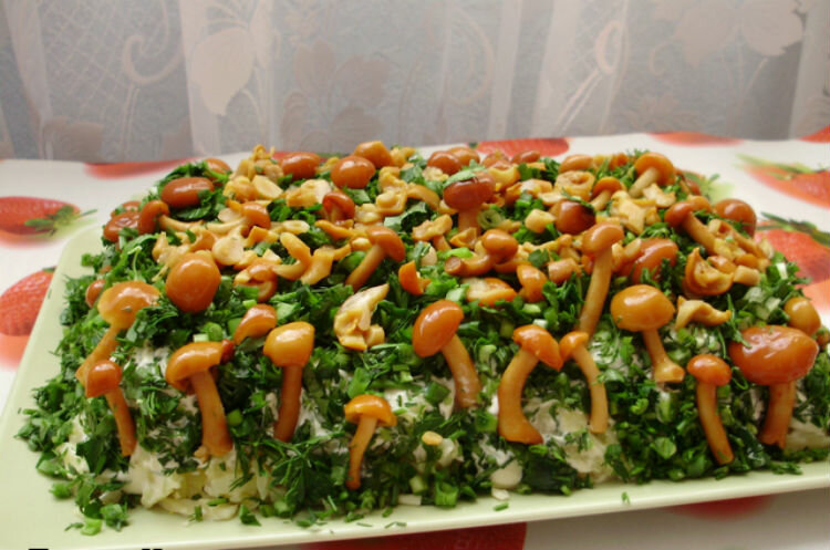 Грибной салат с буковыми грибами: рецепт с фото, видео