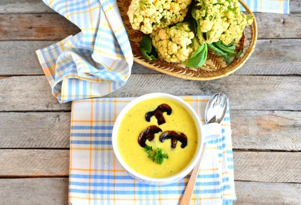 Суп из цветной капусты и грибов - пошаговый рецепт с фото на Повар.ру