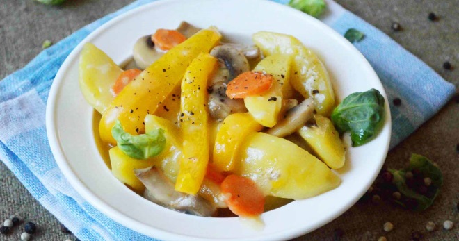 Рагу из картофеля и грибов - простые и вкусные рецепты на каждый день!