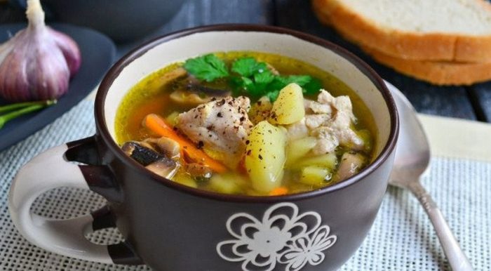 Как приготовить грибной суп с мясом и картошкой