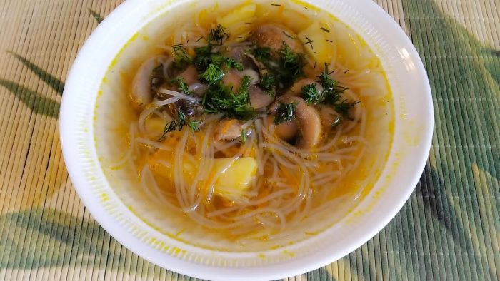 Как приготовить вкусный суп с грибами