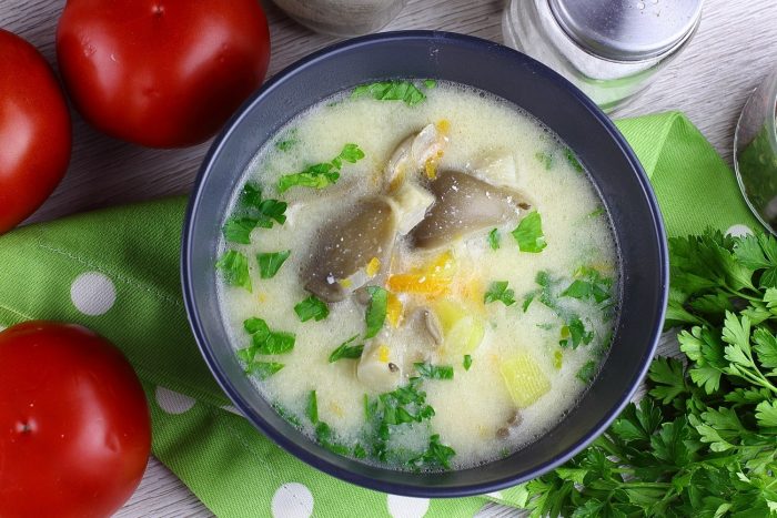 Лучшие рецепты сырного супа с вешенками и плавленным сыром