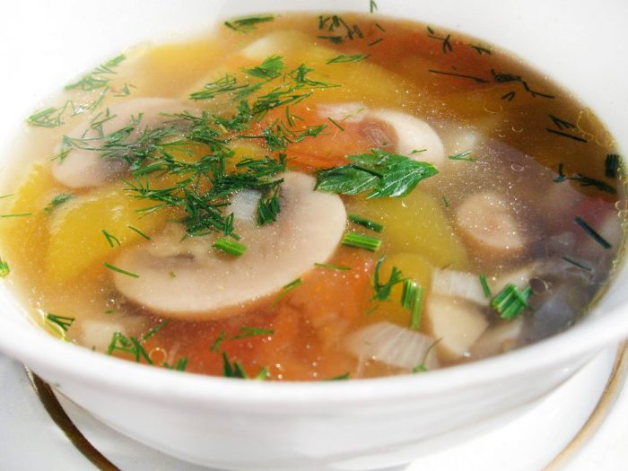 Как приготовить грибной суп из свежих грибов с картошкой