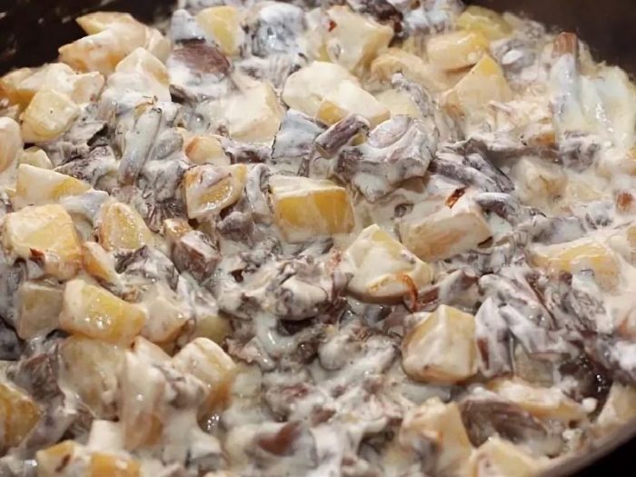 11 лучших рецептов приготовления жареного на сковороде картофеля с грибами и сметаной