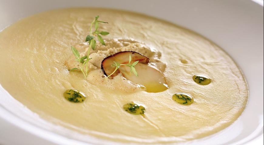 Картофельный суп с муссом из белых грибов, пошаговый рецепт с фото