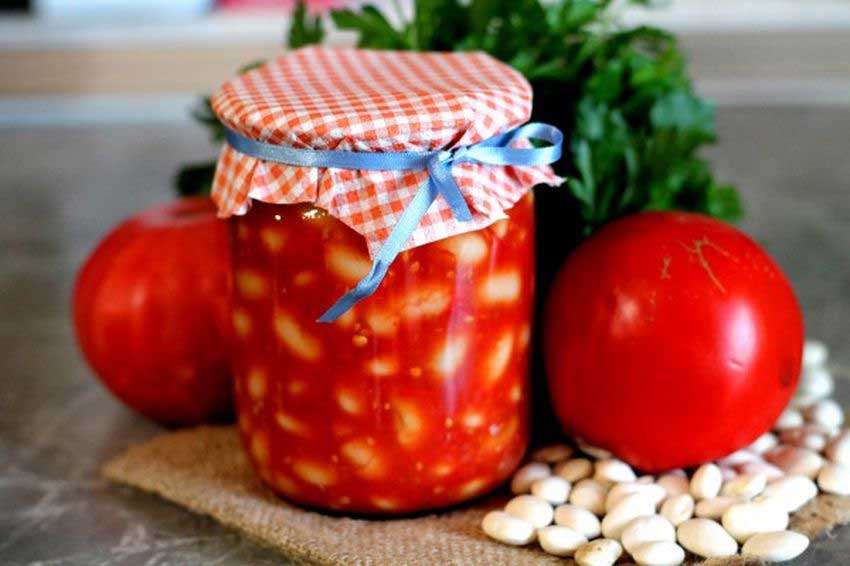 Фасоль в томатном соусе на зиму - 6 вкусных рецептов