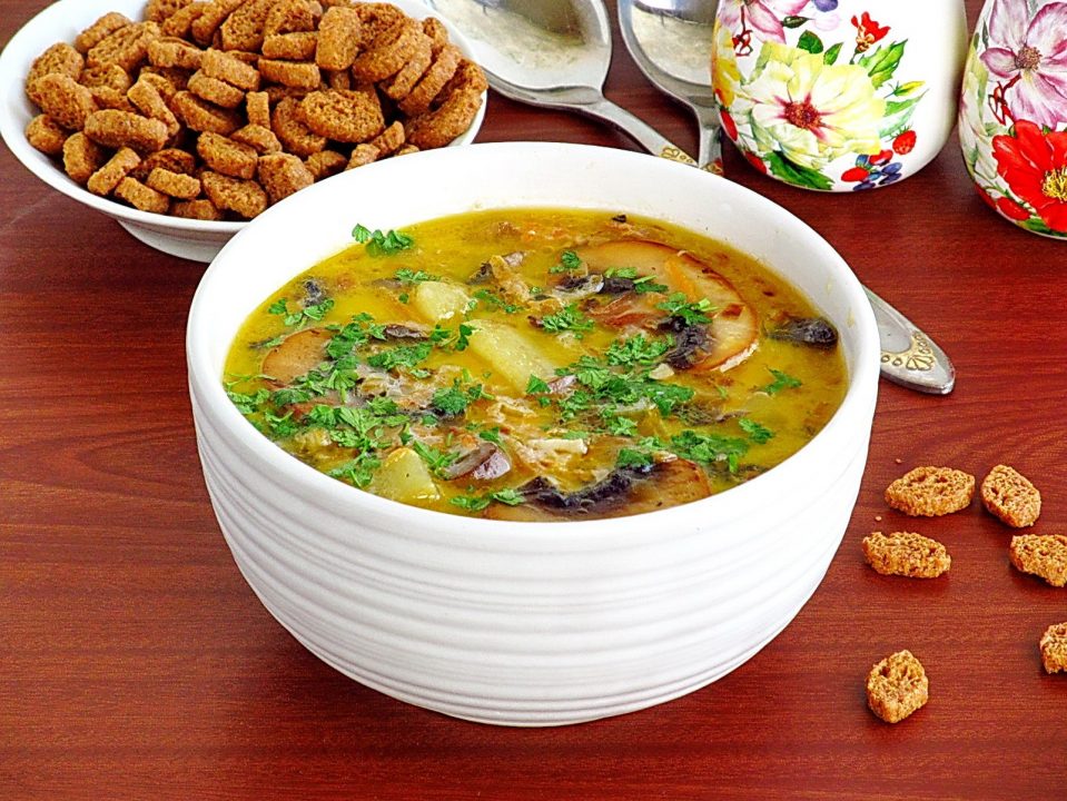 Сливочный грибной суп с шампиньонами, пошаговый рецепт с фото