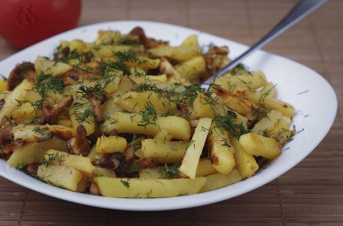 Запеченный картофель с лисичками - пошаговый рецепт с фотографиями | ne-dieta