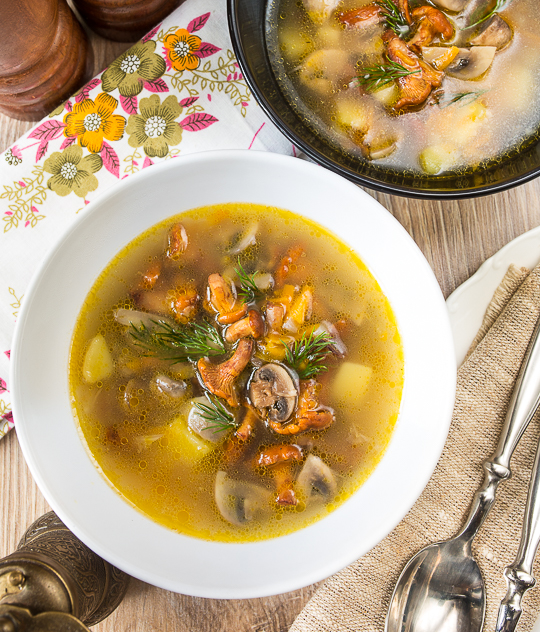 Грибной суп рецепт с лисичками и шампиньонами с фото, шаг за шагом на Вкусном блоге