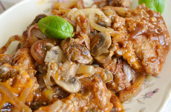 Свинина с грибами в духовке пошаговый рецепт быстро и просто от Риды Гасановой