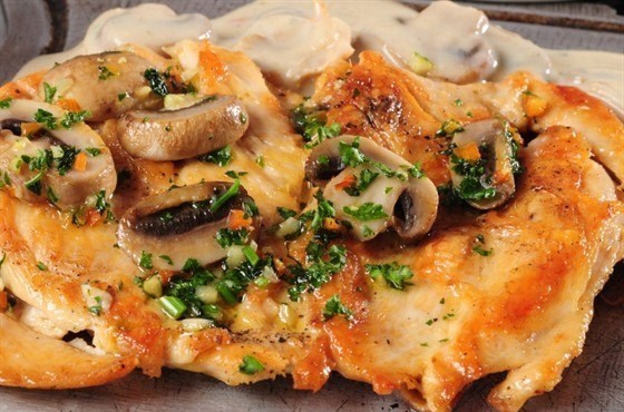 Куриное филе с грибами и сливочным соусом рецепт - европейская кухня: основные блюда.