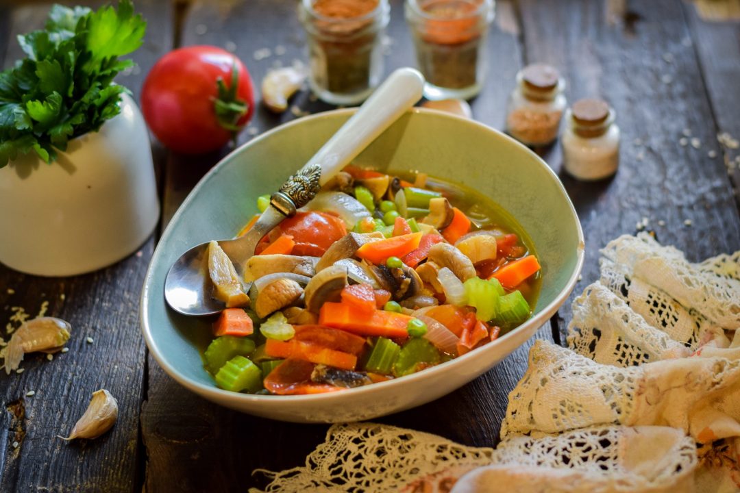 Тушеные грибы с овощами и сельдереем пошаговый рецепт с фото