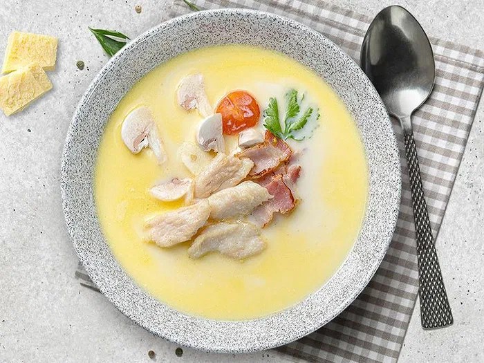 Как сварить вкусный грибной суп из шампиньонов с сыром