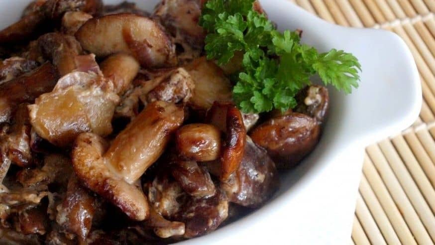 Жареные польские шампиньоны: уникальные рецепты приготовления на сковороде с картошкой и луком, а также консервация на зиму