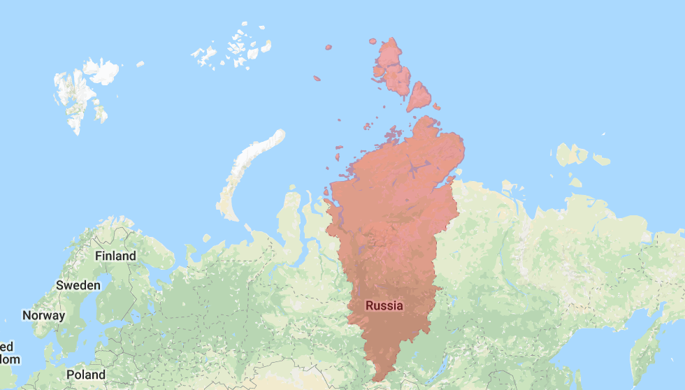 Карта Красноярского края